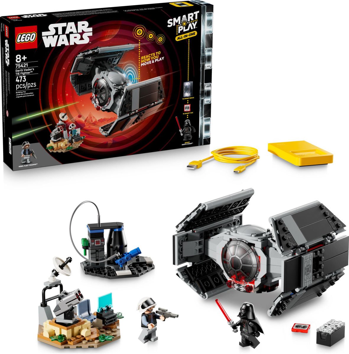 Deal: LEGO Star Wars SMART Play Darth Vader TIE Fighter 75421 | ScreenPlayDaily