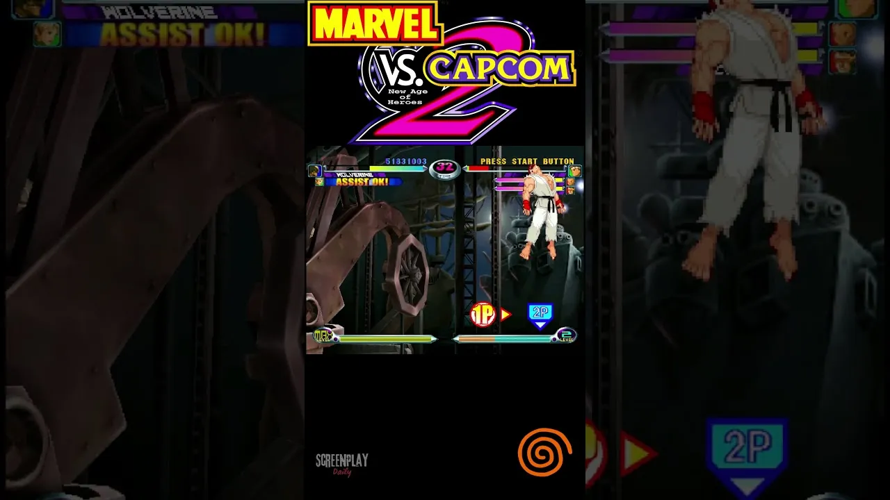 Marvel vs Capcom 2 Dreamcast Gameplay #9 | ScreenPlayDaily