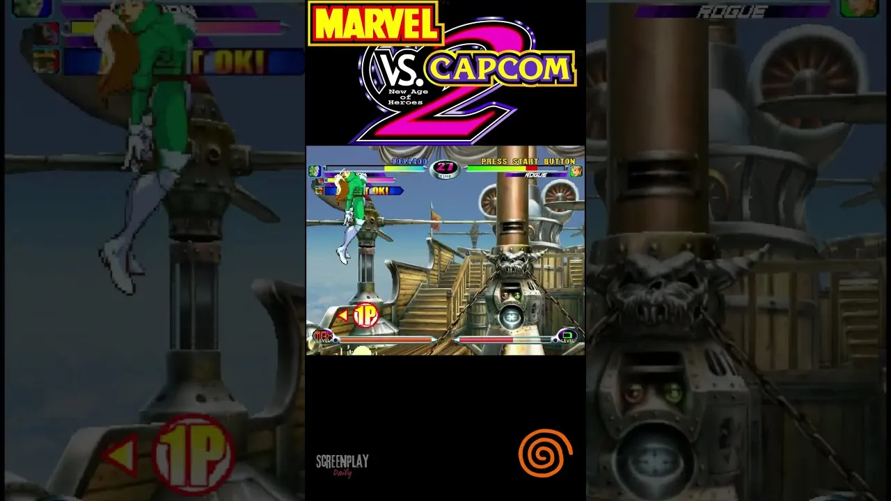 Marvel vs Capcom 2 Dreamcast Gameplay #11 | ScreenPlayDaily
