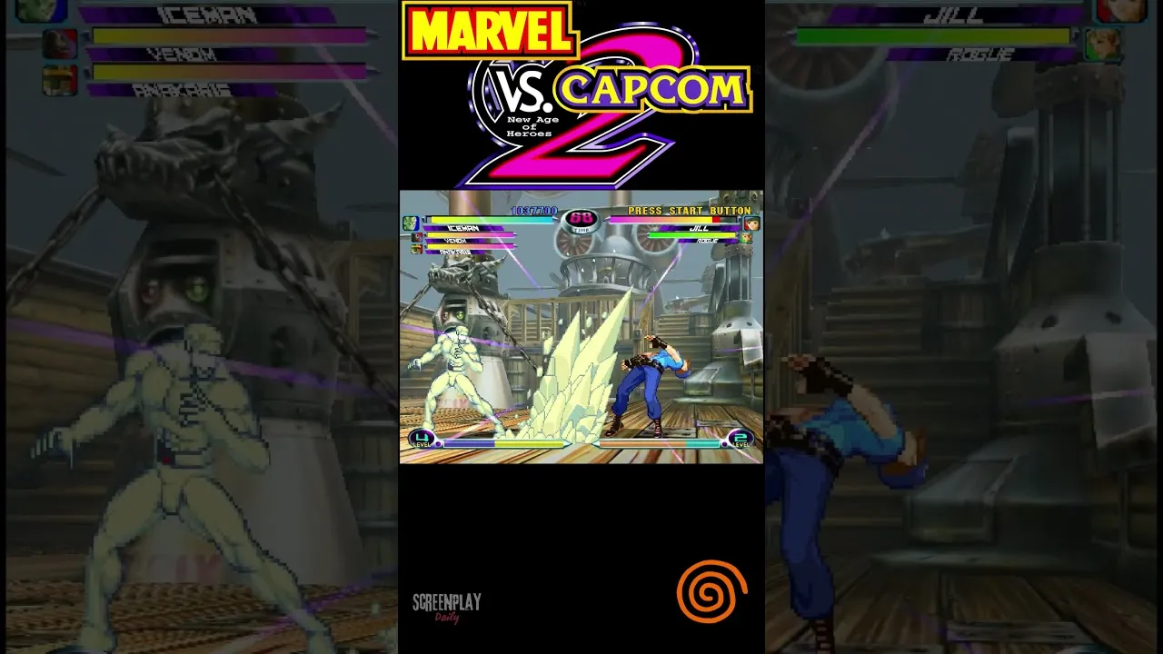 Marvel vs Capcom 2 (Dreamcast) Gameplay #10 | High-Level Matches | Retro MvC2 Action | ScreenPlayDaily