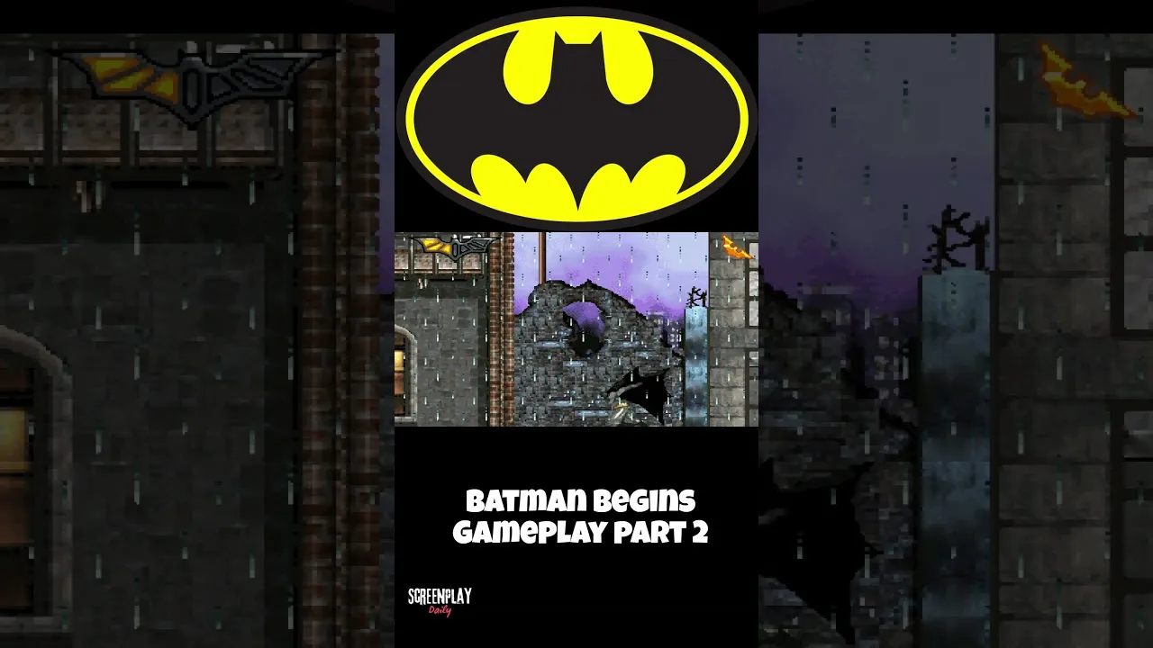 Batman Begins Gameplay Walkthrough | Game Boy Advance Action Game #2 | ScreenPlayDaily