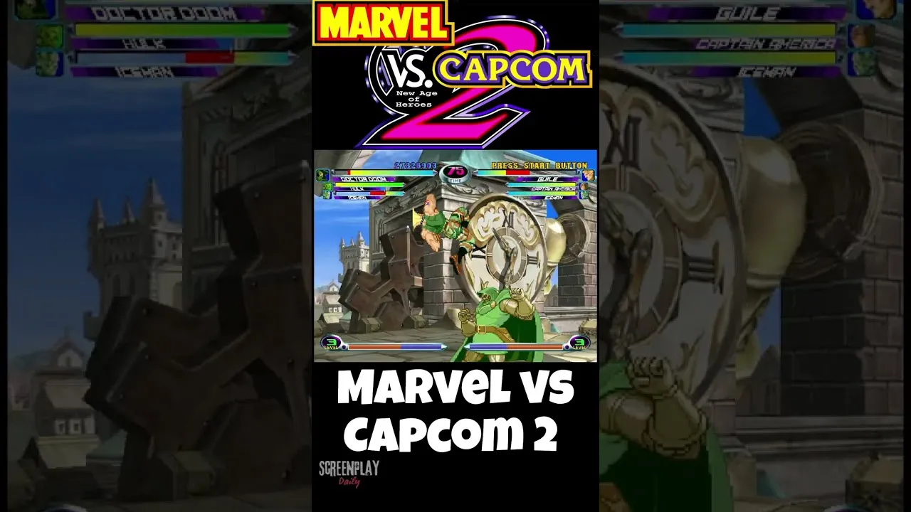 Marvel vs. Capcom 2: New Age of Heroes - Full Gameplay on Original Dreamcast Hardware #4 | ScreenPlayDaily